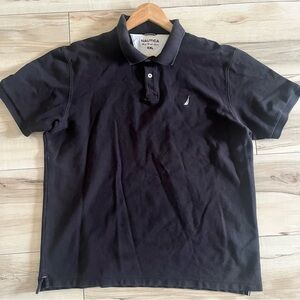Nautica Men's black true deck short sleeve Polo Shirt 100% cotton